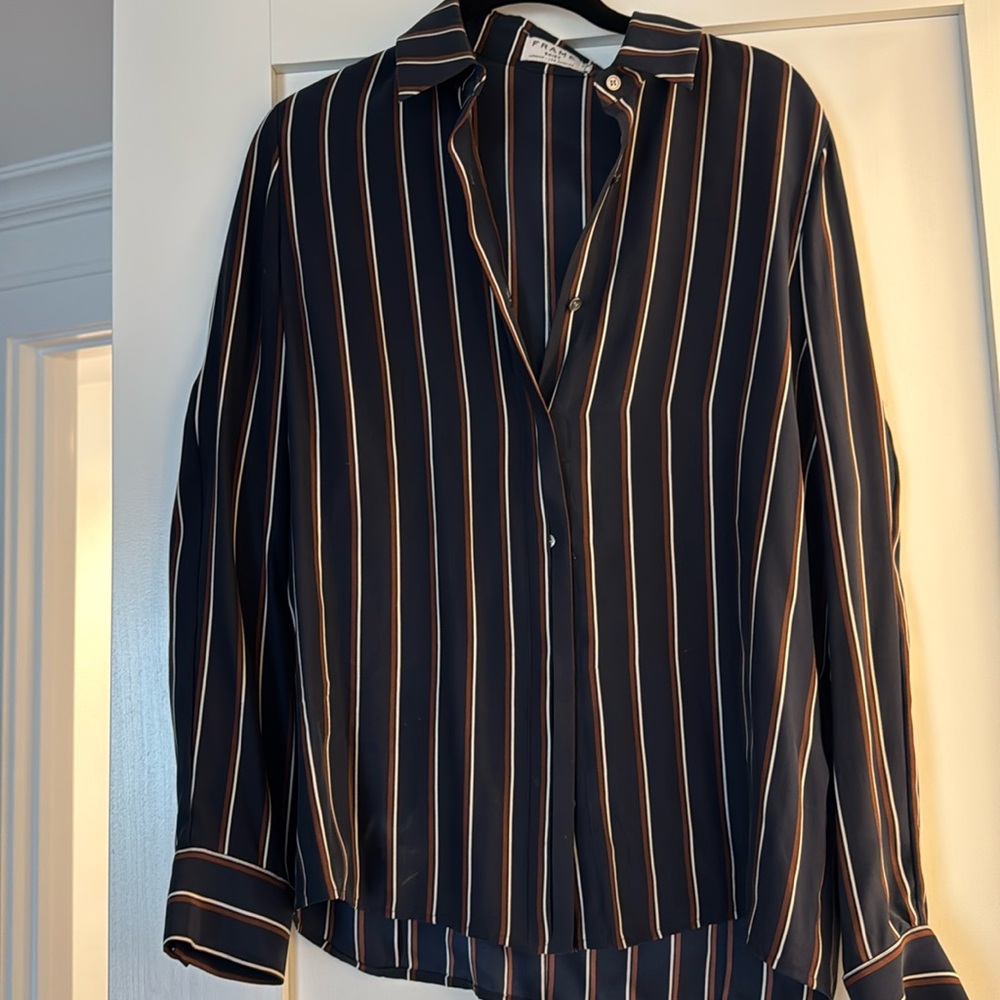 Frame Silk Button Down - Size Small